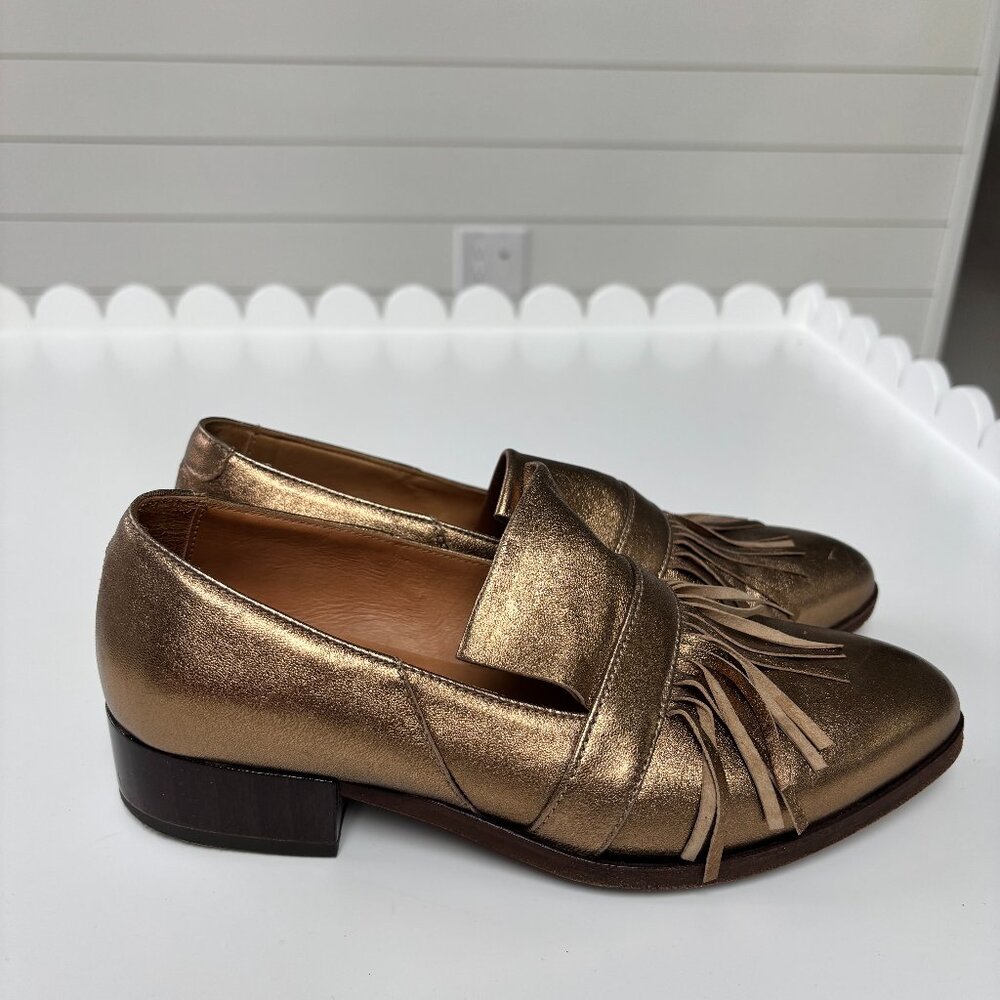 Billy Reid Gold Loafer
